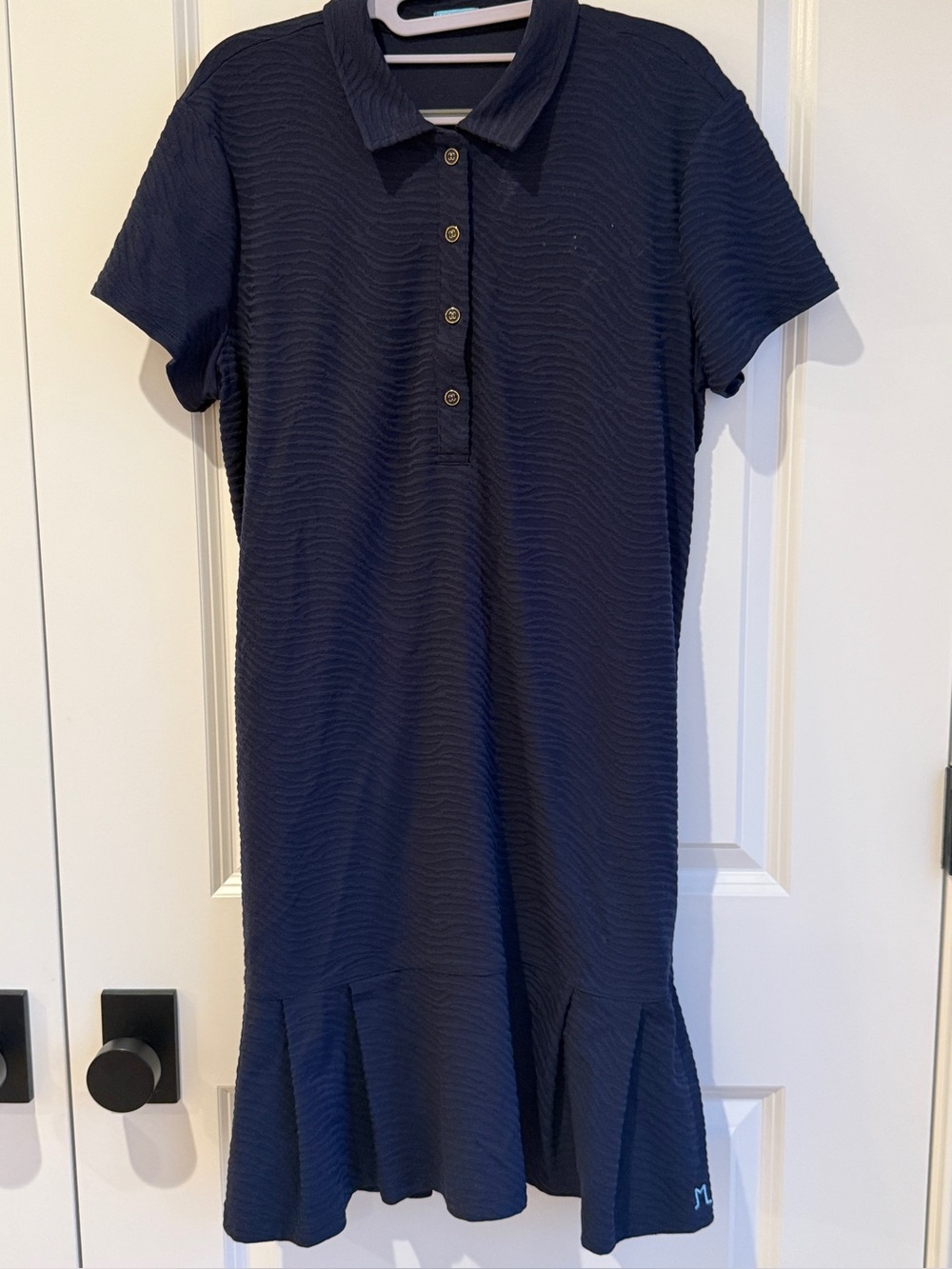 Ruffle Hem Knit Dress